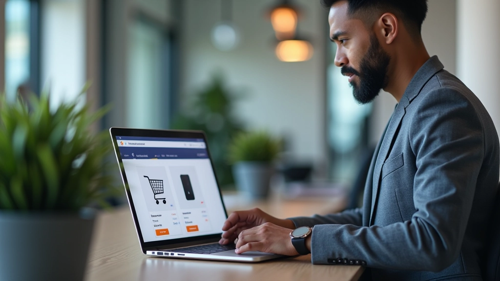 User interface showing product summary card with item details, price breakdown, and quantity selector in modern design